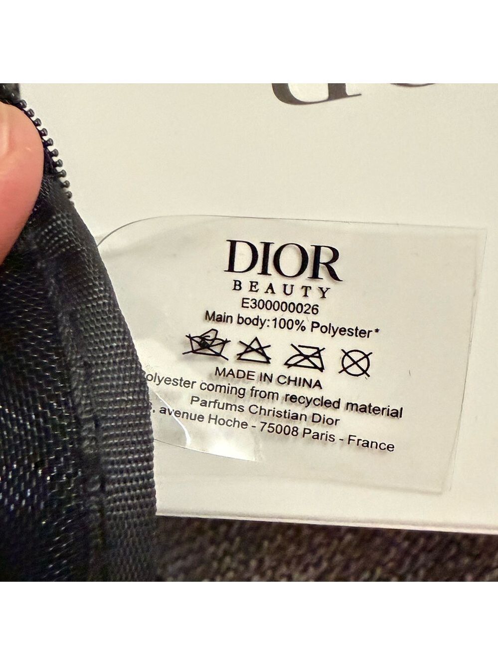 Dior Beauty Makeup Bag Mesh Black Small Pouch Gift Luxury Authentic - Picture 14 of 16